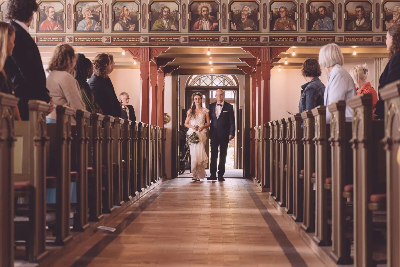 Hochzeit in Kolding, kirchliche Trauung, Bild 1