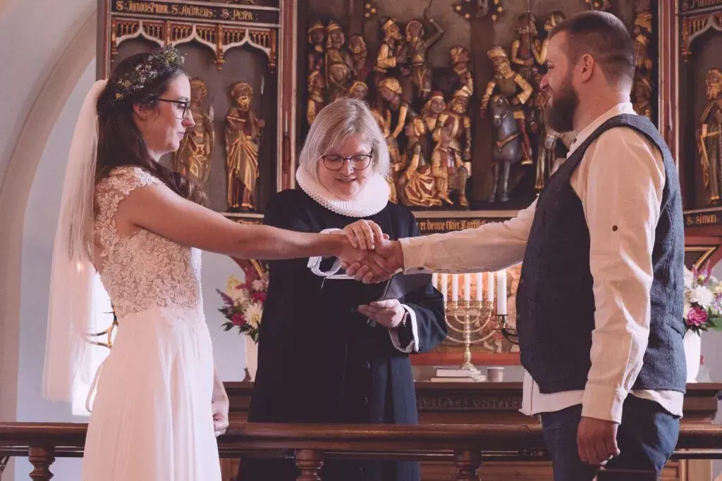 Hochzeit in Kolding, kirchliche Trauung, Bild 2
